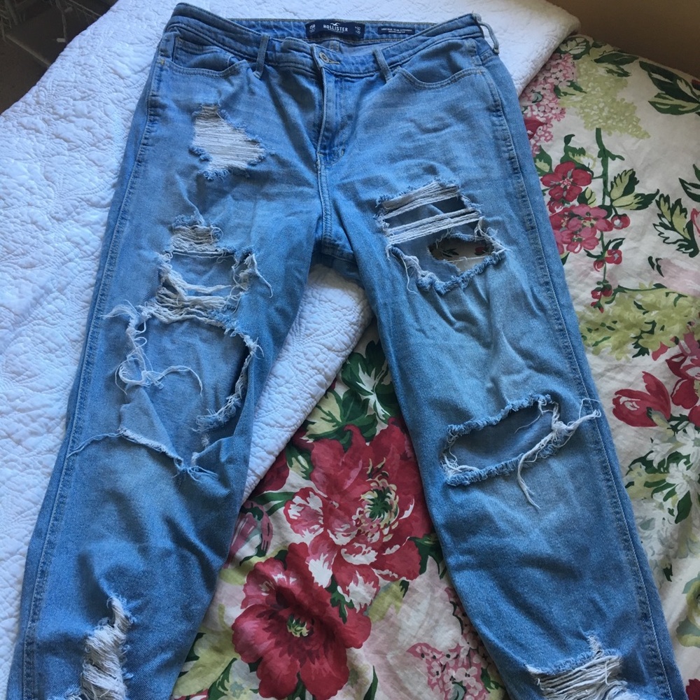 Hollister high rise slim straight jeans